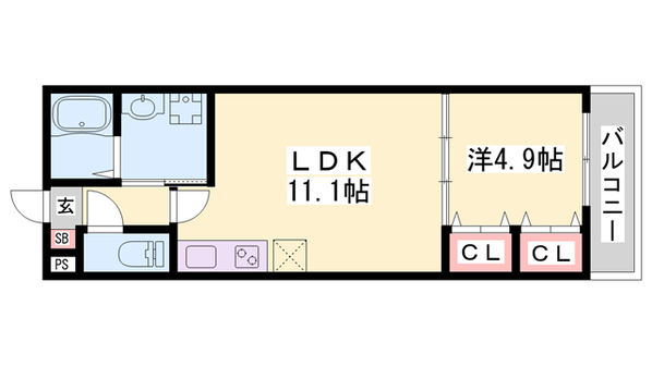 大久保駅 徒歩12分 1階の物件間取画像